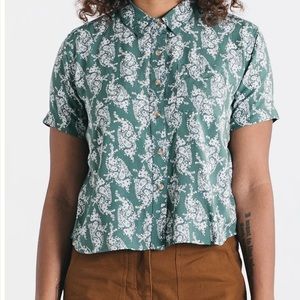 Bridge & Burn Greer Paisley - cropped button up